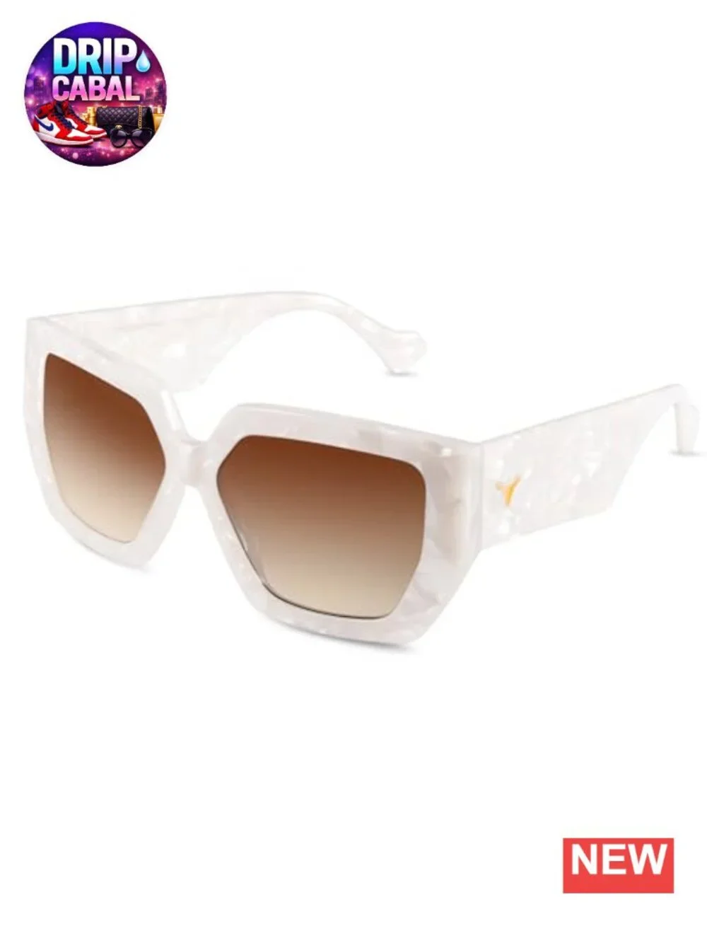 Oversized Acetate Square Sunglasses UV400 Women Driving Beach